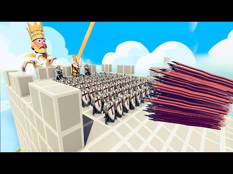 100x TEMPLAR + 3x GIANT KING vs EVERY GODS - Totally Accurate Battle Simulator TABS