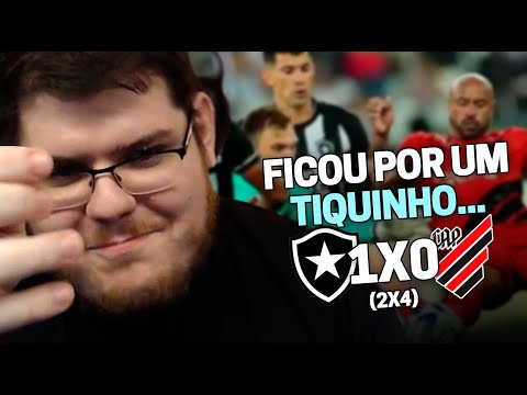 CASIMIRO REAGE: BOTAFOGO 1 (2 X 4) 0 ATHLETICO - COPA DO BRASIL 2023 | Cortes do Casimito