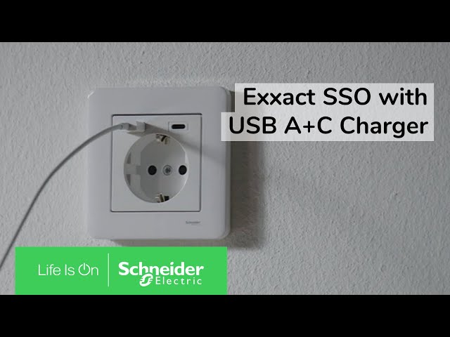 schneider electric Pistorasia exxact 1-pr + 2xusb lat. a+c 3a val