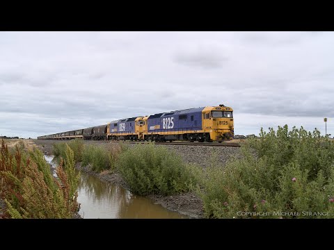 7735V Pacific National Grain Train Departs Gheringhap  (23/12/2020) - PoathTV Australian Railways