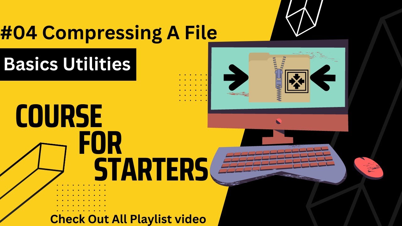 Compressing a file  | Basic Utilities #04 | Basic Computer | English