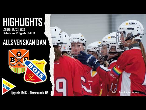 211218 Highlights Allsvenskan dam Uppsala BoIS - Östersunds BS