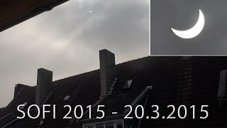 preview picture of video 'Sonnenfinsternis / Solar Eclipse in Wuppertal (Germany) - 20.3.2015 [Camcorder Footage]'