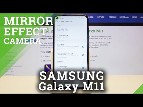 How to Disable Camera Mirror Effect in Samsung Galaxy M11 – Switch On / Off Mirror Effect