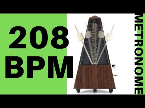 208 BPM  Metronome - Click Track 208 Beats Per Minute