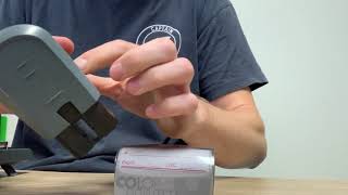 How to change the proof label on a Colop self inking stamp