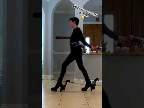 How Bayonetta walks in every single game 😂 #nintendo #Bayonetta #bayonetta3 #bayo3 #bayonetta2