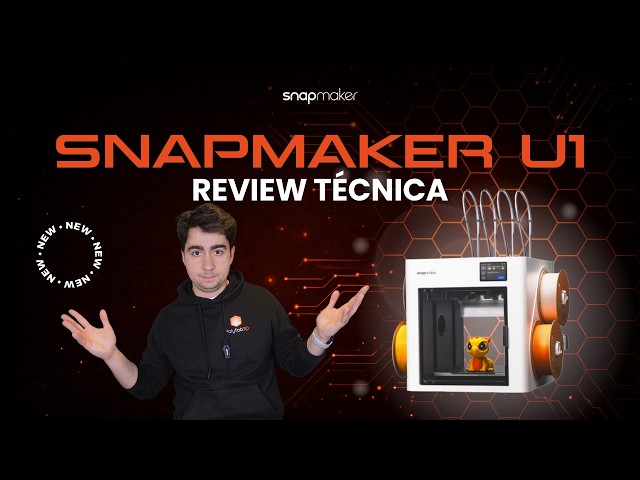 Vídeo relacionado con 4 piezas de kit de fusor para Snapmaker U1 preinstalado con boquilla de acero endurecido de 0,4 mm y bloque de calentamiento cerámico de 24 V y 48 W con 2 puntos de estacionamiento de boquilla y