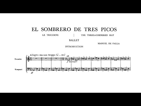 Falla: The Three-Cornered Hat, ballet (with Score)