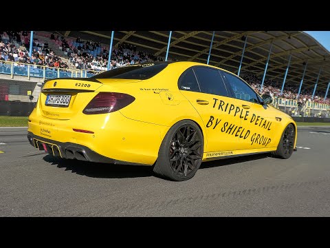 BRABUS 800 Mercedes E63 S AMG - LOUD Accelerations, Launch Controls, Drag Races & Revs !