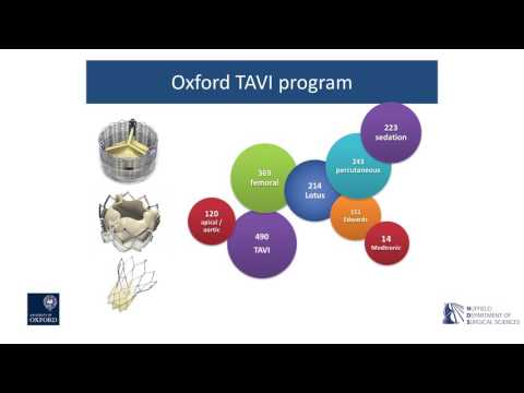 Oxford University surgical lectures: keyhole implantation of a new aortic valve (TAVI)