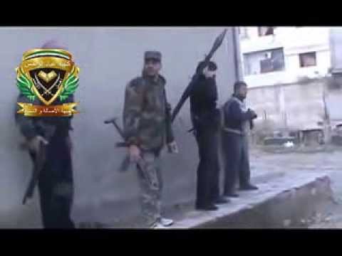 تمركز عناصر كتيبة عباد الرحمن في شارع الستين في مدينة حمص