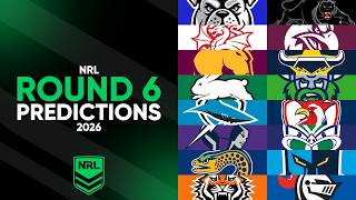 NRL Round 6 Predictions 2026 🏉