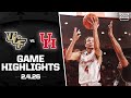 UCF Vs 8 Houston Game Highlights 2025 26 Big 12 Men S Basketball