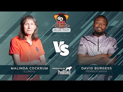 David Burgess VS Malinda Cockrum - 2022 APA 8-Ball Classic - Blue Tier
