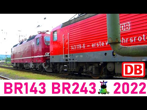 BR243 002-3 - BR143 119-6 - REICHSBAHN | DB Museum Koblenz - Sommerfest 2022