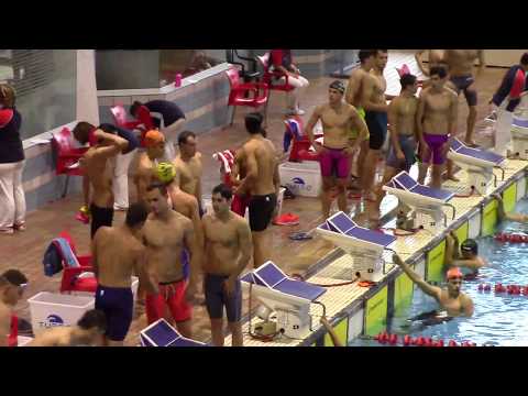 Cto. Madrid Absol. y Junior - 4x100 Estilos Masc. Junior - 16 07 17 - Podio repetido del 4x100 Libre