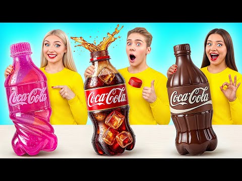 Gummy Food, Real Food vs Chocolate Food Challenge | Kitchen War by Multi DO Smile