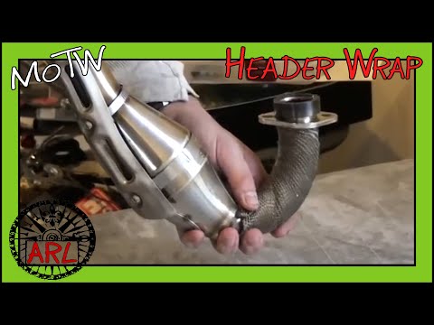 Wrapping your Motorcycle Exhaust Header to Boost Torque - MOTW
