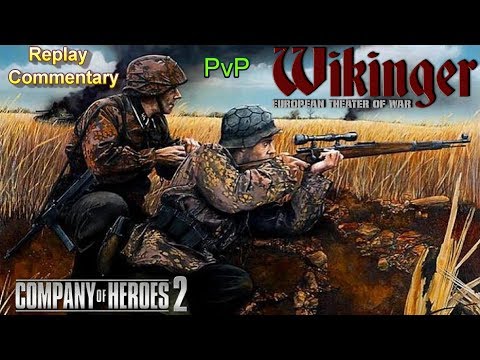 CoH2 Wikinger Mod PvP [2018] Replay Commentary _ Ace Snipers!