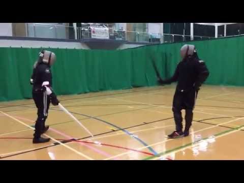 AHF Nick vs Gareth sabre sparring Playback 1x normal speed