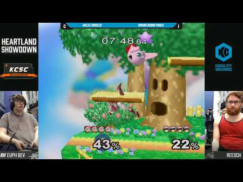 Heartland Showdown SSBM - Euphoric Beverage (jigglypuff) Vs. Reesch (C. Falcon) - Round Robin Pools