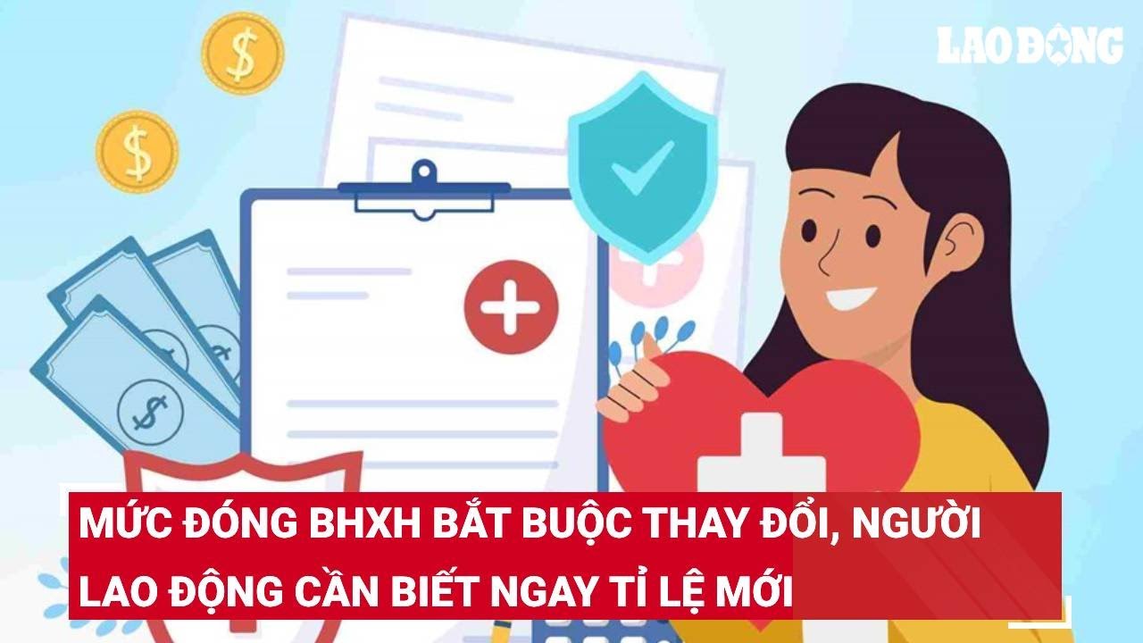 Mức đóng BHXH bắt buộc thay đổi, người lao động cần biết ngay tỉ lệ mới
