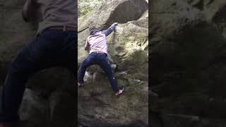 Video thumbnail of Little Red Poppy, V1. Cypress Mountain