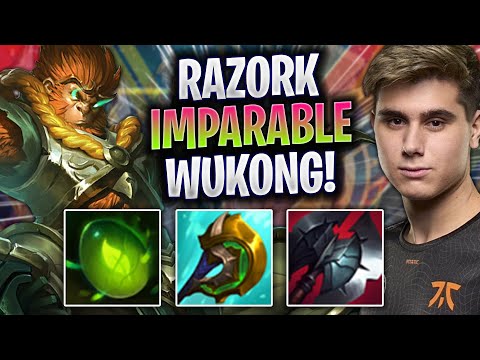 RAZORK IMPARABLE CON WUKONG! - FNC Razork Juega Wukong Jungla vs Hecarim! | Season 2023