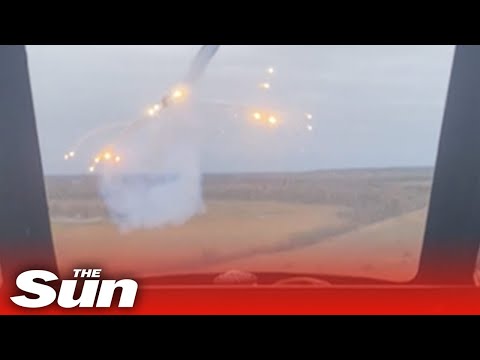 Ukrainian combat helicopters blast Russian targets from the sky with missiles