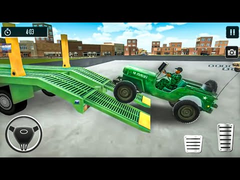 Army Vehicle Transport Truck Simulator - Cargo Airplane 2023 #1 - Android Gameplay