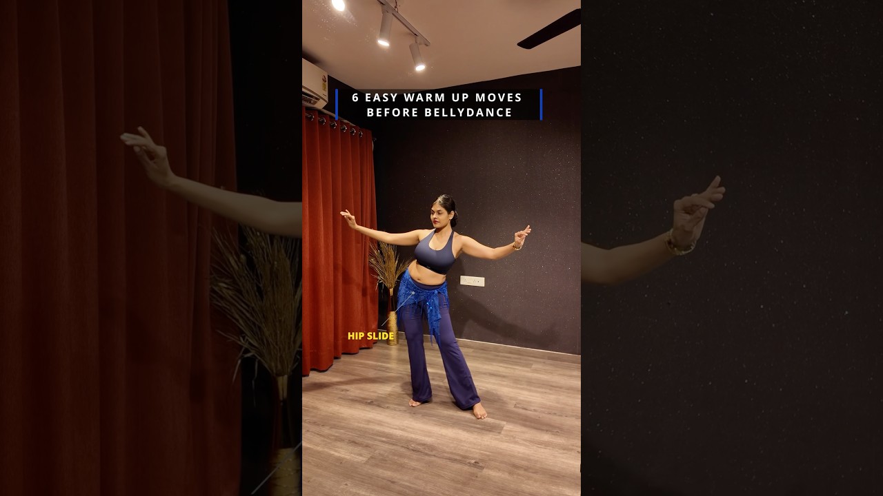 Never skip this before Dance | Easy 6 Warm up moves  before Bellydance