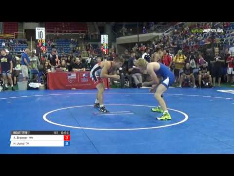 Junior FS 160 Rnd 16 - Austin Brenner (MN) vs. Hunter Jump (OK)