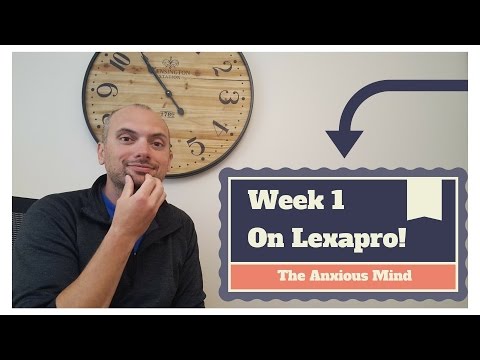 Update: Week 1 on Lexapro (escitalopram)
