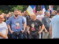 Protest u Podgorici protiv Vladine podrške rezoluciji o genocidu u Srebrenici