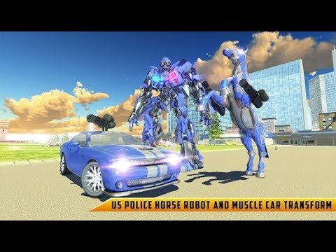 US Police Transform Robot Car Cop Wild Horse Games | GamePlay FHD
