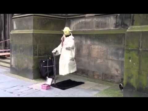 Yoda on the Royal Mile