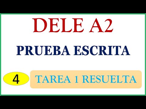 DELE A2 WRITTEN TEST TASK 1 SOLVED
