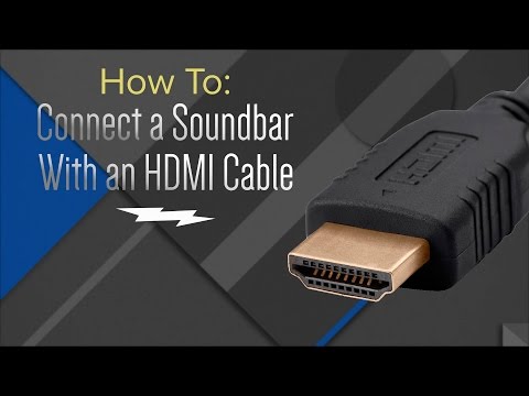 Anleitung: Schließen Sie Ihre Soundbar mit einem HDMI-Kabel an