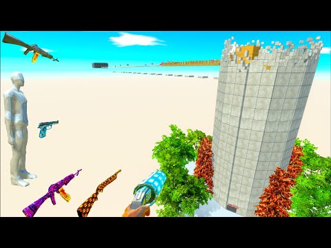 FPS PERSPECTIVE in TOWER RESCUE MISSION - Animal Revolt Battle Simulator