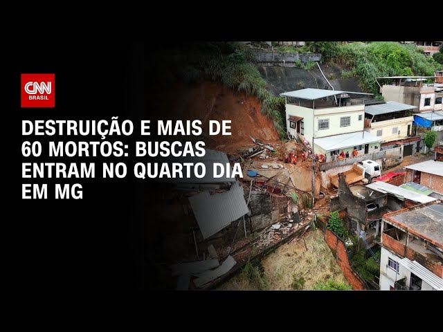 Tragédia em MG: Morador relata momentos de tensão ao ficar soterrado | LIVE CNN