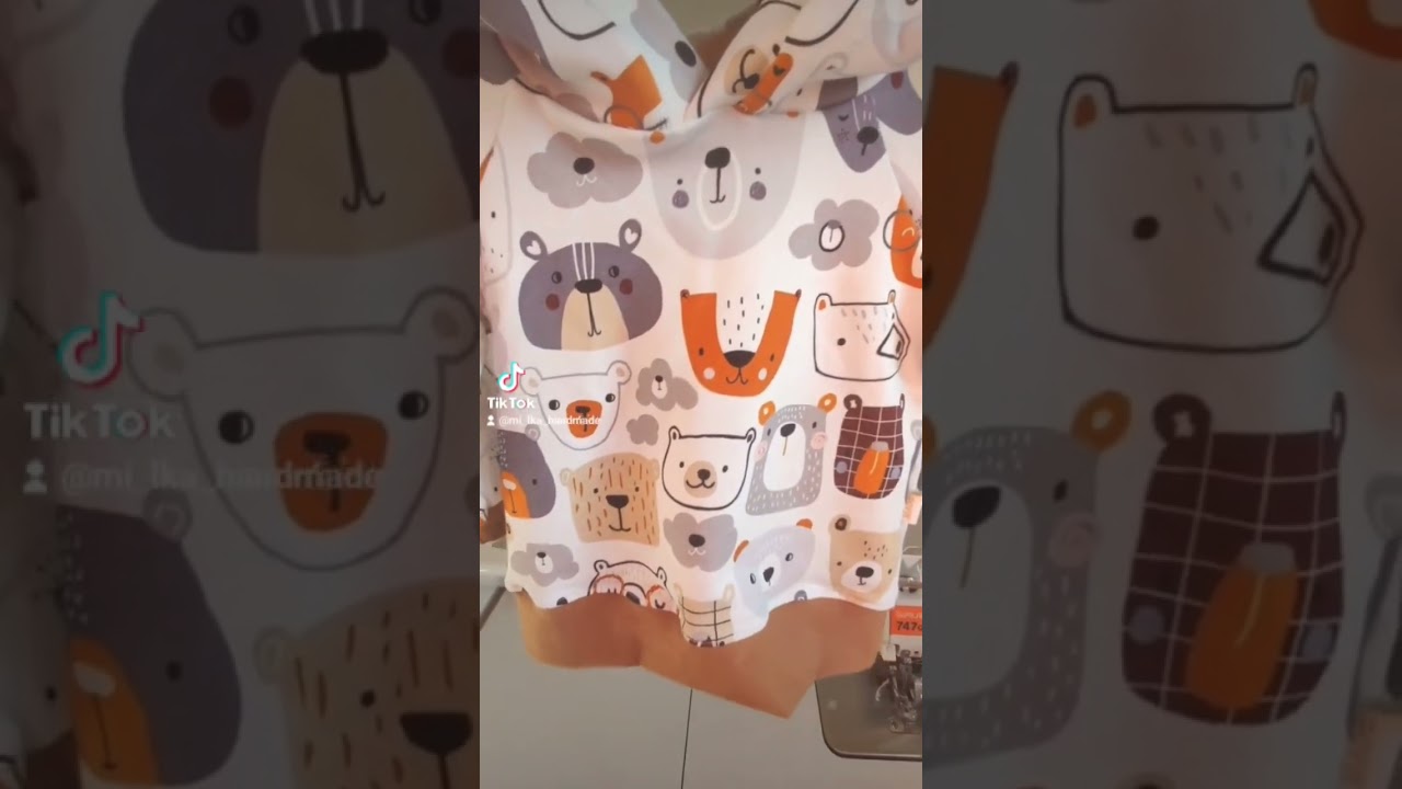 Urocza bluza w misie i z uszami misia przy kapturze 😍 #dladzieci #bluza #handmade