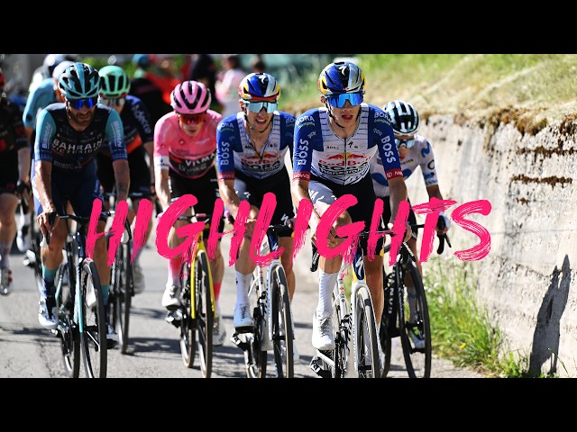 HØJDEPUNKTER | Vild kongeetape fik hæsblæsende finale | 19. etape | Giro d’Italia 2026