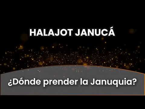 6 - ¿Dónde prender la Januquia?