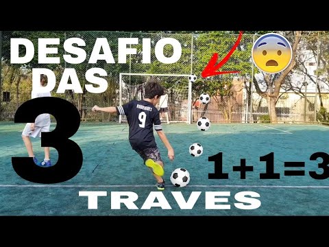 DESAFIO DAS 3 TRAVES - DESAFIOS DE FUTEBOL