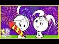 Colorful New Year S Eve Fireworks Learn Colors With EK Doodles Happy New Year