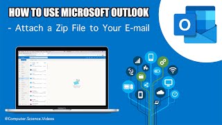 How to ATTACH a Zip File to Your Microsoft Outlook Email - Web Based | New