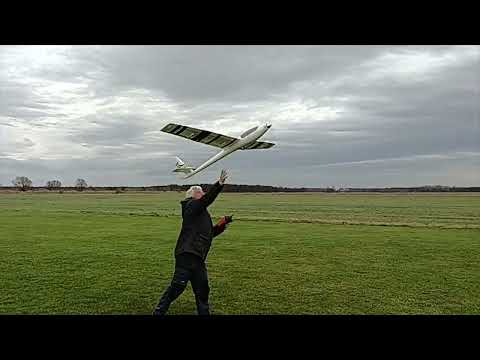 First Flight on 2023-01-01 Morning with my FMS ASW-17