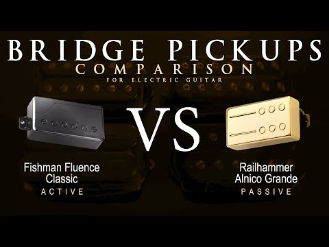 Fishman FLUENCE CLASSIC vs Railhammer ALNICO GRANDE - Bridge Guitar Pickup Comparison Tone Demo