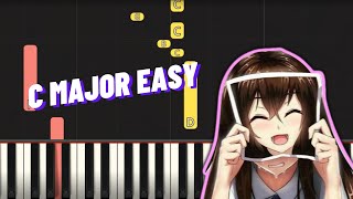Download lagu Kokoronashi / 心做し - papiyon | EASY Piano Tutorial C MAJOR mp3